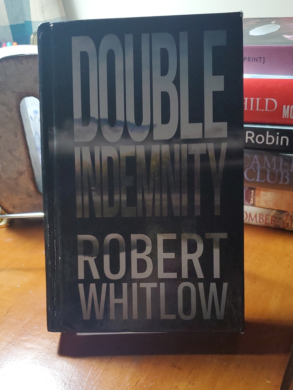 LARGE PRINT Double Indemnity Hardcover Book - Black